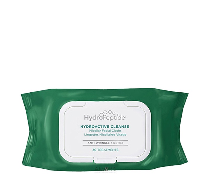 Міцелярні серветки для обличчя HydroPeptide HydroActive Cleanse Packet, 30 шт